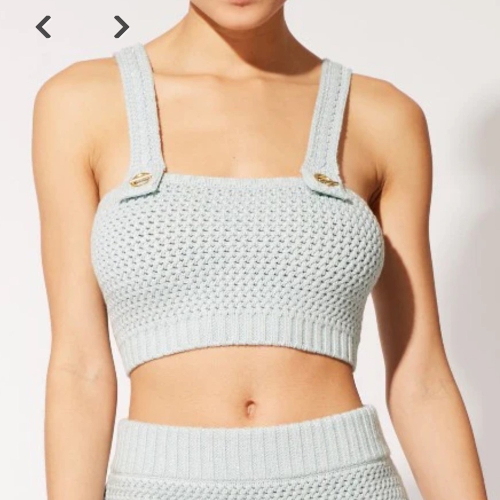 Solid and Striped Kyla tube top in powder blue. NWT SZ S AND M